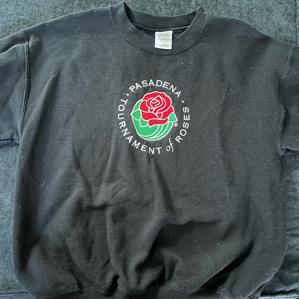 Gildan Black Sweatshirt with Rose Bowl Logo